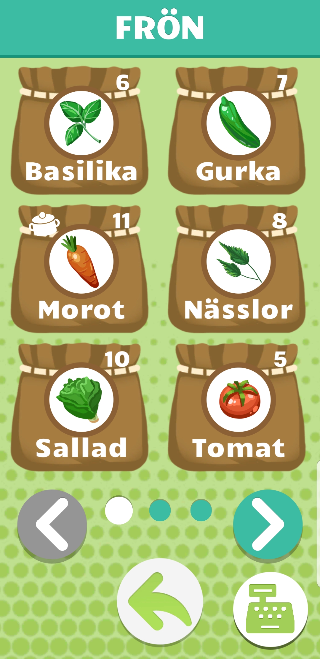 Exempelbild från spelet GoGlad Fröe